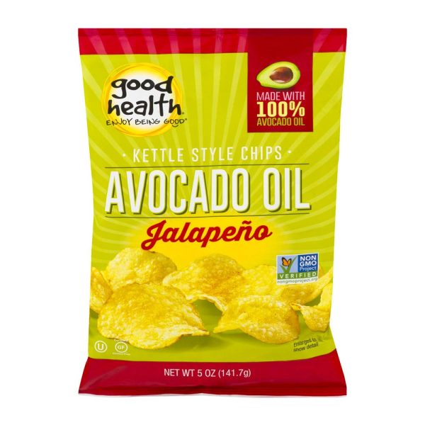 Good Health Avocado Oil Jalapeno Kettle Chips 5oz 12ct